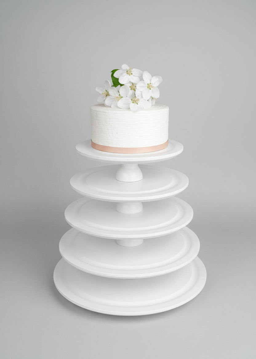 Macaron Etagere Turm Stand handgefertigt aus Holz 5 Etagen