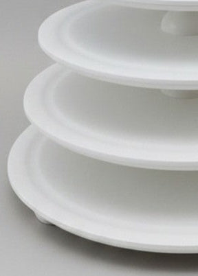 Macaron Etagere Turm Ständer Pyramide handgefertigt aus Holz 7 Etagen Farbe Weiß