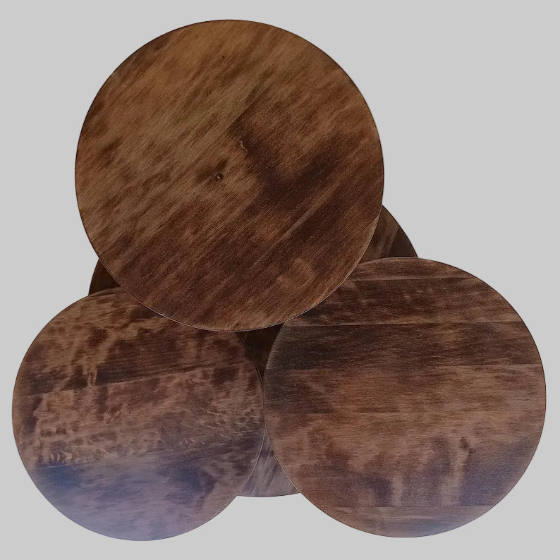 Tortenständer Vario 3-stöckig Holz Hochzeit Kuchen- Ständer Dessert- Display Farbe Antikbraun