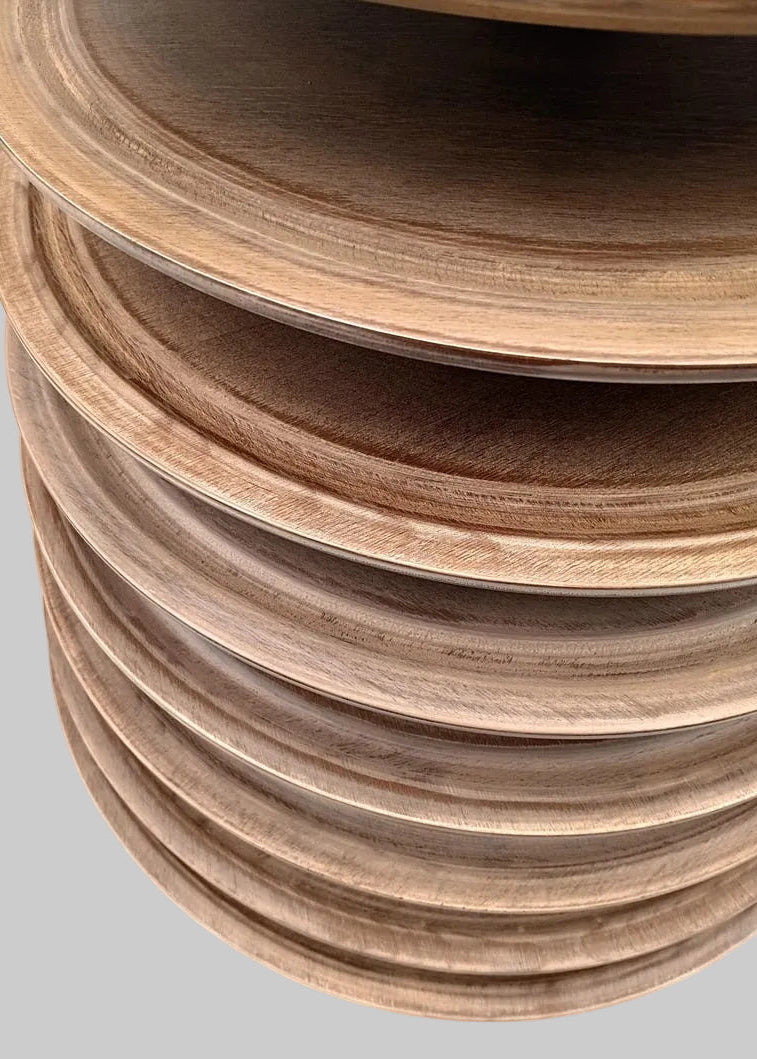 Macaron Etagere Turm Stand handgefertigt aus Holz 13 Etagen Farbe Muskat