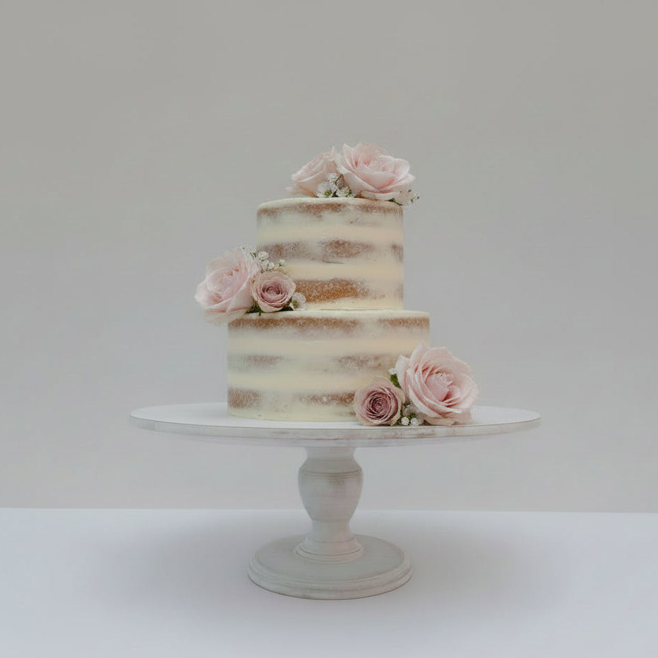 TORTENSTÄNDER HOLZ groß Hochzeit Patisserie- Konditorei- Bedarf- Kuchenständer Tortenplatte 45,5/43,2/39,5/36,0/33,0 cm 18.0/17.0/15.5/14.0/13.0 inch GALA Shabby White