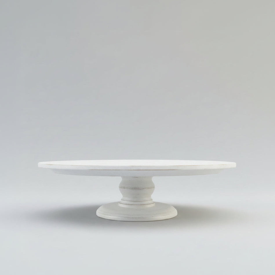 TORTENSTÄNDER HOLZ groß Hochzeit Patisserie- Konditorei- Bedarf- Kuchenständer Tortenplatte 45,5/43,2/39,5/36,0/33,0 cm 18.0/17.0/15.5/14.0/13.0 inch CLASSIC Shabby White