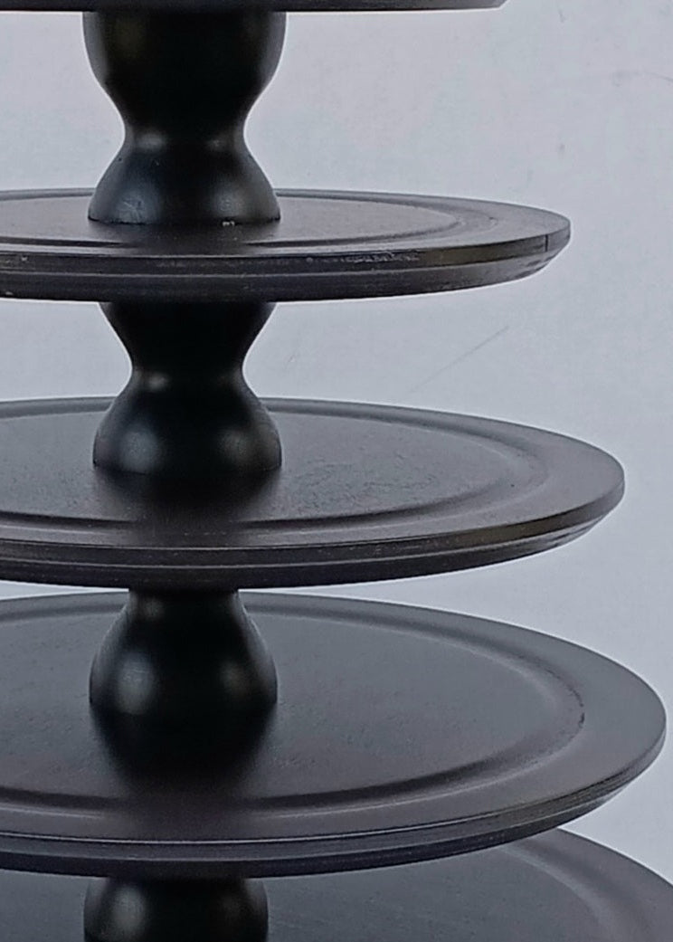 Macaron Etagere Turm Stand handgefertigt aus Holz 7 Etagen Farbe Coffee