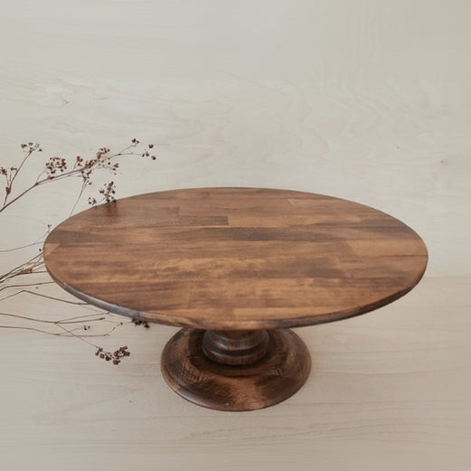 TORTENSTÄNDER HOLZ groß Hochzeit Patisserie- Konditorei- Bedarf- Kuchenständer Tortenplatte 45,5/43,2/39,5/36,0/33,0 cm 18.0/17.0/15.5/14.0/13.0 inch GALA Antikbraun