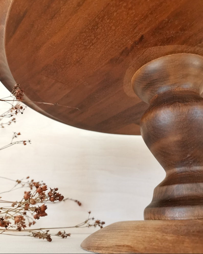 TORTENSTÄNDER HOLZ groß Hochzeit Patisserie- Konditorei- Bedarf- Kuchenständer Tortenplatte 45,5/43,2/39,5/36,0/33,0 cm 18.0/17.0/15.5/14.0/13.0 inch GALA Antikbraun