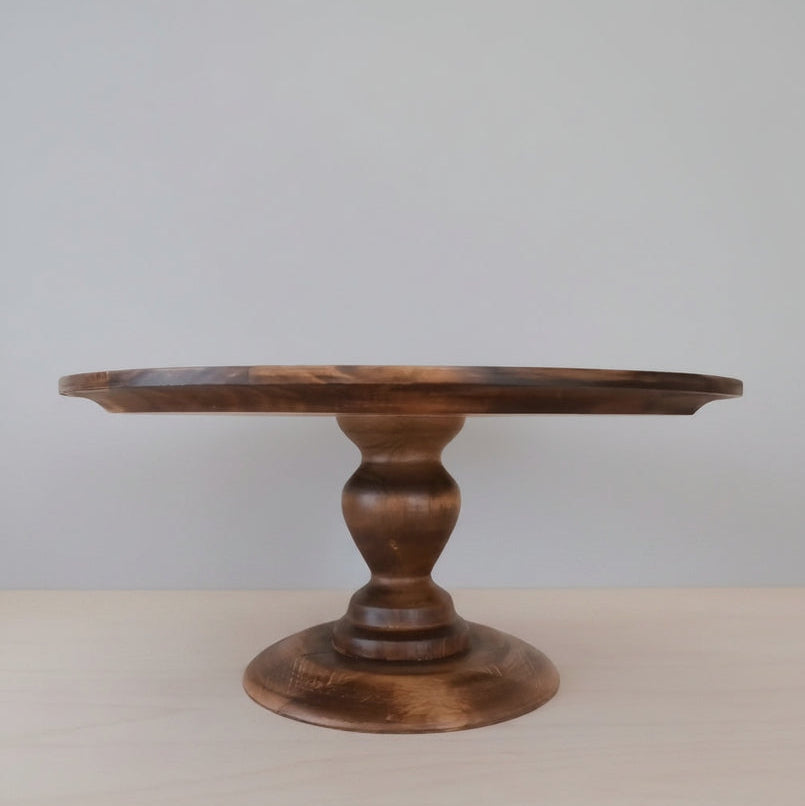 TORTENSTÄNDER HOLZ groß Hochzeit Patisserie- Konditorei- Bedarf- Kuchenständer Tortenplatte 45,5/43,2/39,5/36,0/33,0 cm 18.0/17.0/15.5/14.0/13.0 inch GALA Antikbraun