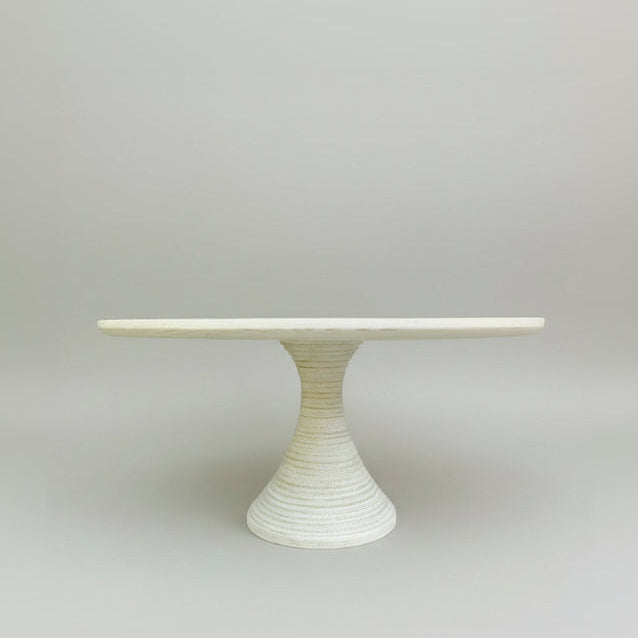 TORTENSTÄNDER HOLZ groß Hochzeit Patisserie- Konditorei- Bedarf- Kuchenständer Tortenplatte 38,0/36,0 cm 15.0/14.0 inch CILIA Farbe Creme