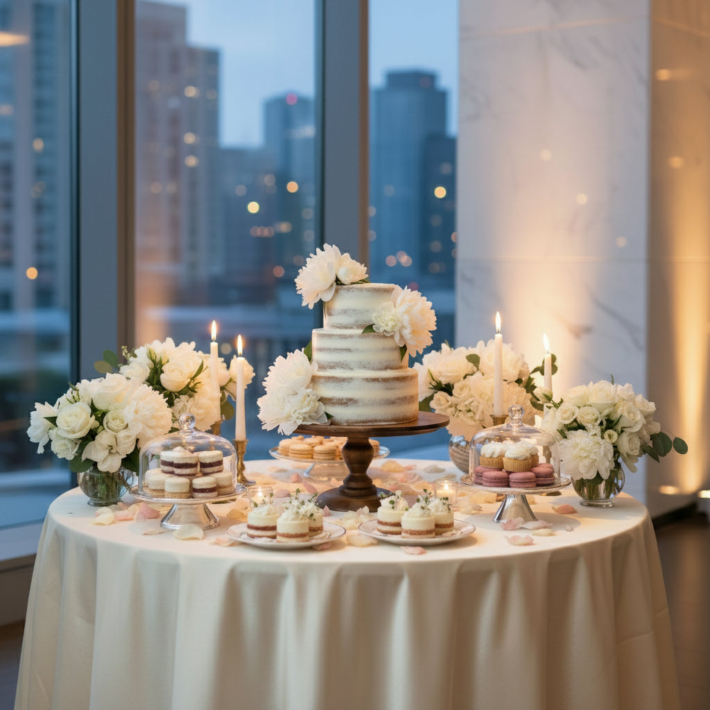 TORTENSTÄNDER HOLZ groß Hochzeit Patisserie- Konditorei- Bedarf- Kuchenständer Tortenplatte 45,5/43,2/39,5/36,0/33,0 cm 18.0/17.0/15.5/14.0/13.0 inch GALA Antikbraun