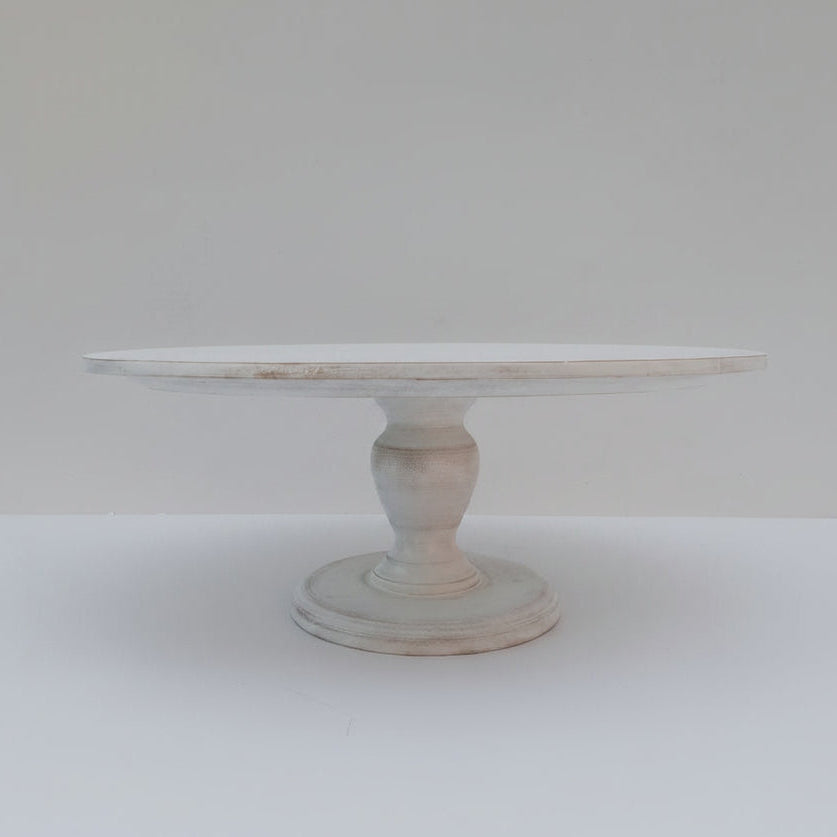 TORTENSTÄNDER HOLZ groß Hochzeit Patisserie- Konditorei- Bedarf- Kuchenständer Tortenplatte 45,5/43,2/39,5/36,0/33,0 cm 18.0/17.0/15.5/14.0/13.0 inch GALA Shabby White